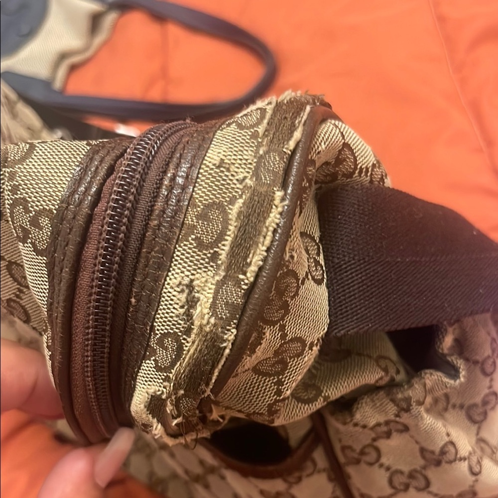 Gucci Brown Baby Bag with Signature Monogram - Picture 6 of 12